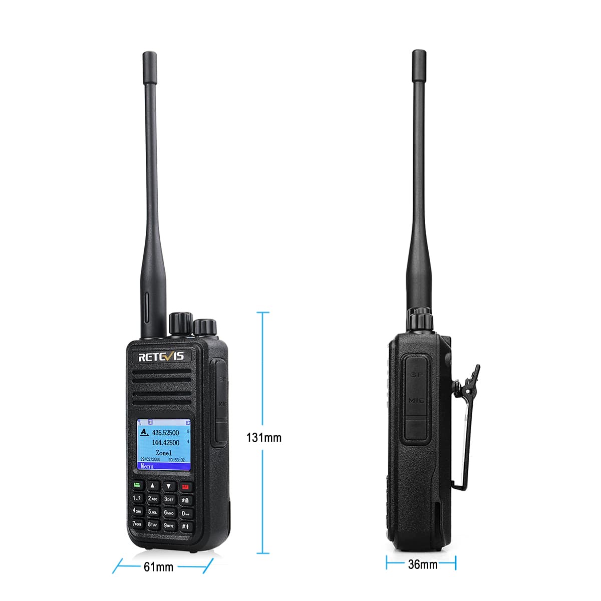 Retevis RT3S DMR Talkie Walkie Numérique Stations De Radio Amateur VHF Bande  UHF VFO GPS APRS Double Créneau Horaire Promiscuité 5W Du 209,5 €