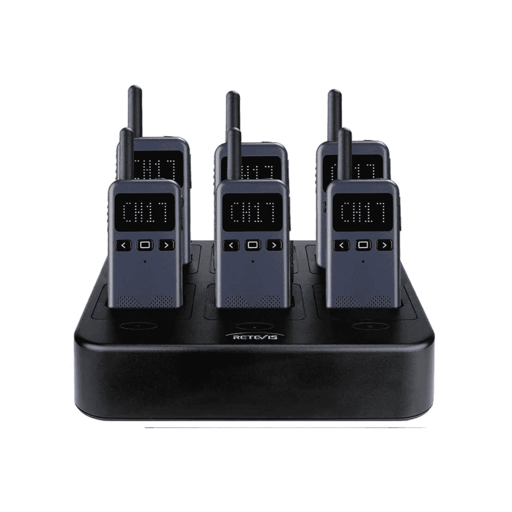 RB19P <span class="search-result-highlight">NOAA</span> GMRS Two Way Radio with Multi-Unit Charger (6 Pack)