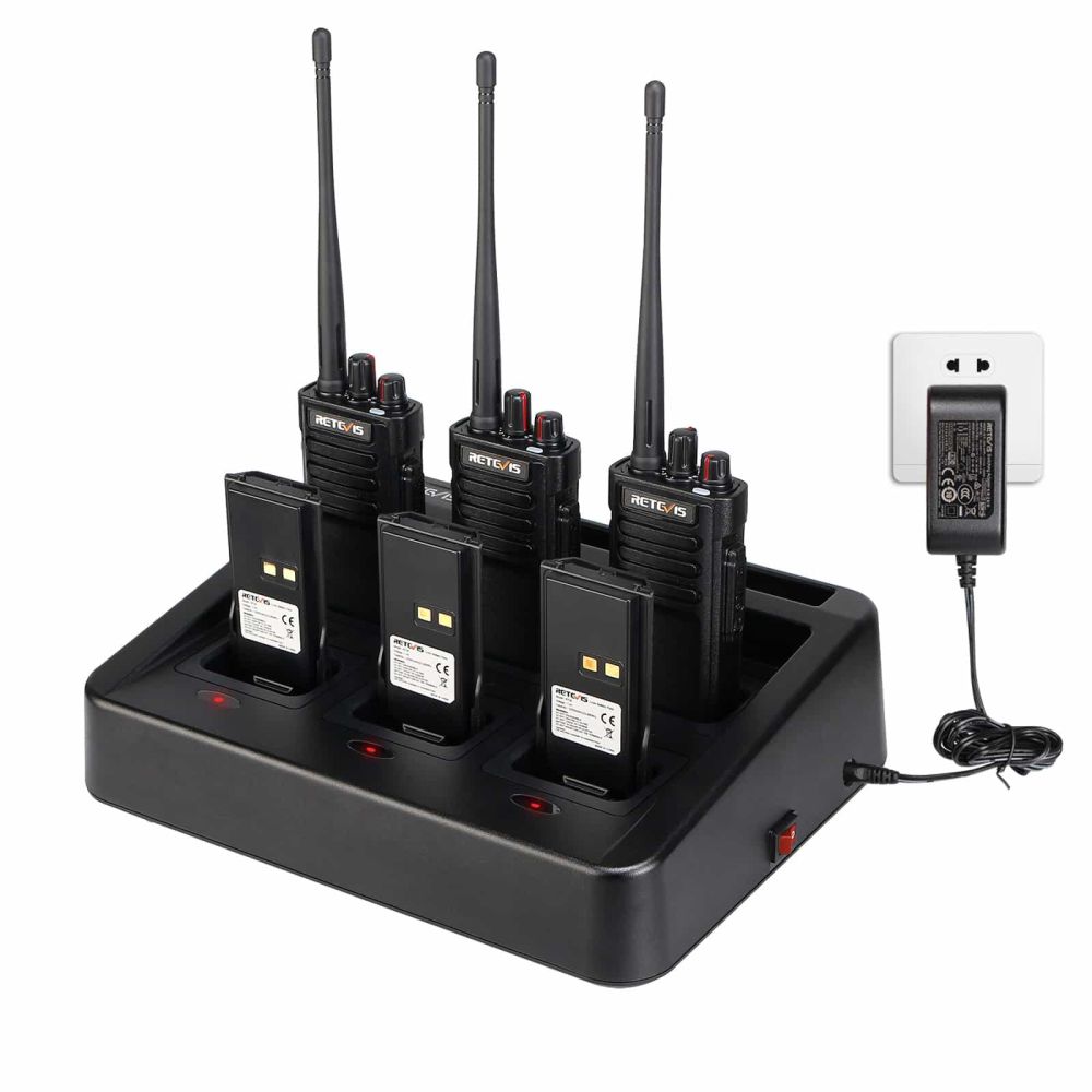 6Pack RT29 UHF  Long Distance Walkie Talkie With Muti Unit Charger