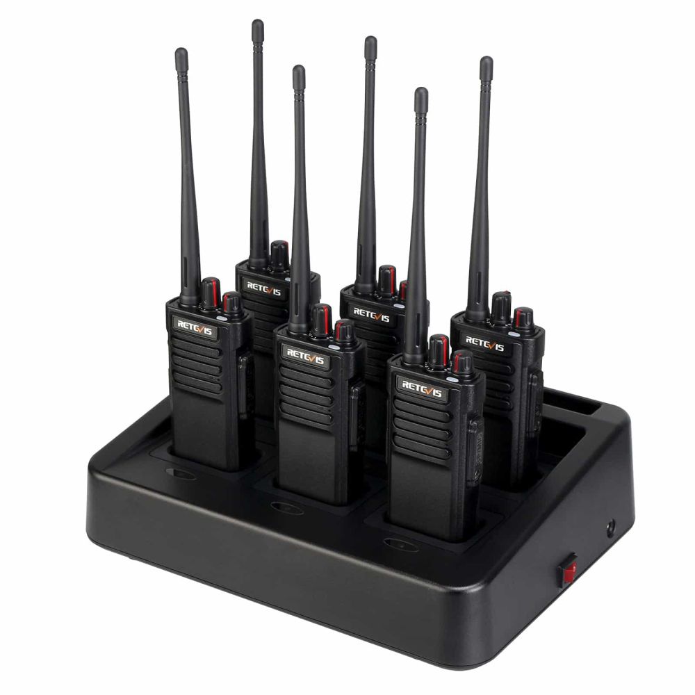 6Pack RT29 UHF  Long Distance Walkie Talkie With Muti Unit Charger