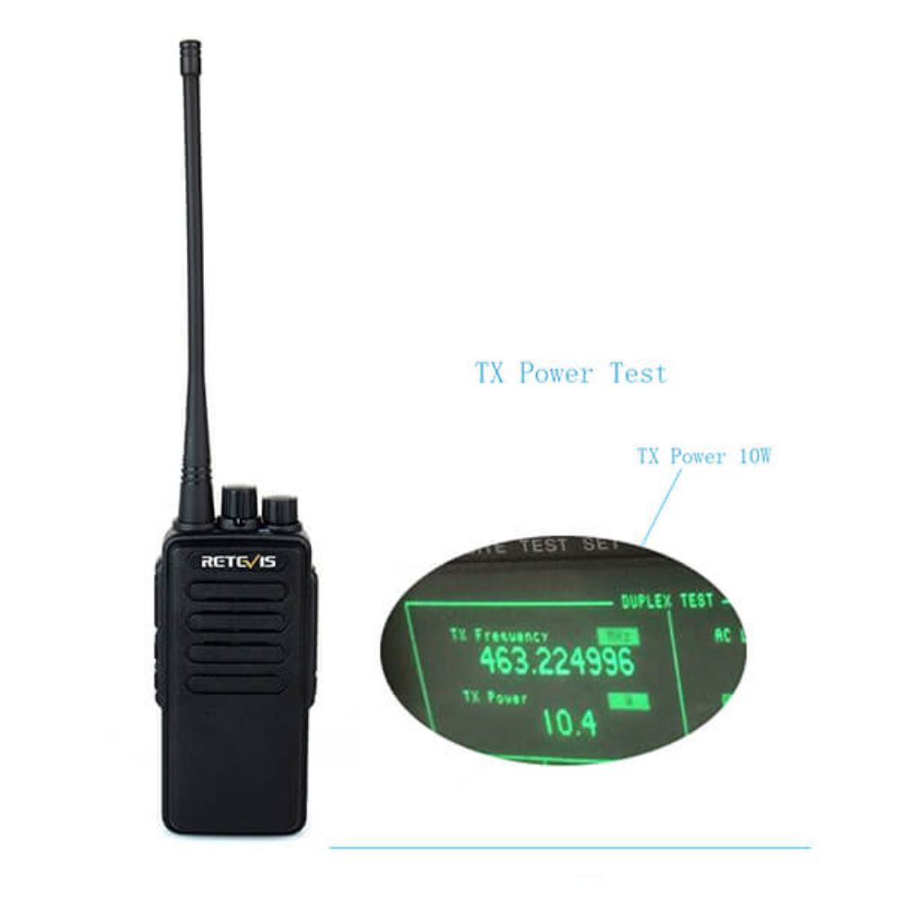 5Pack RT1 10W Long Range Walkie Talkie with Program Cable