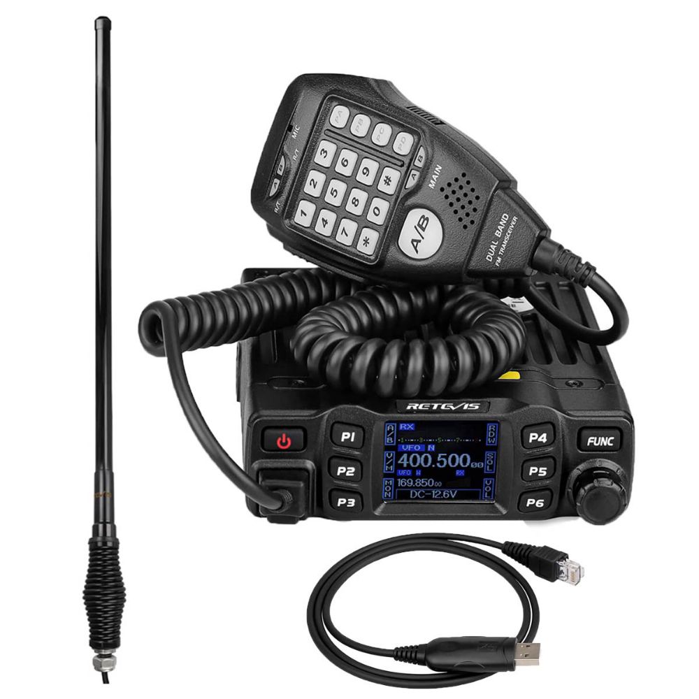 RT95 25W Dual Band Analog Mobile Radio With MR400 6.5dbi antenna