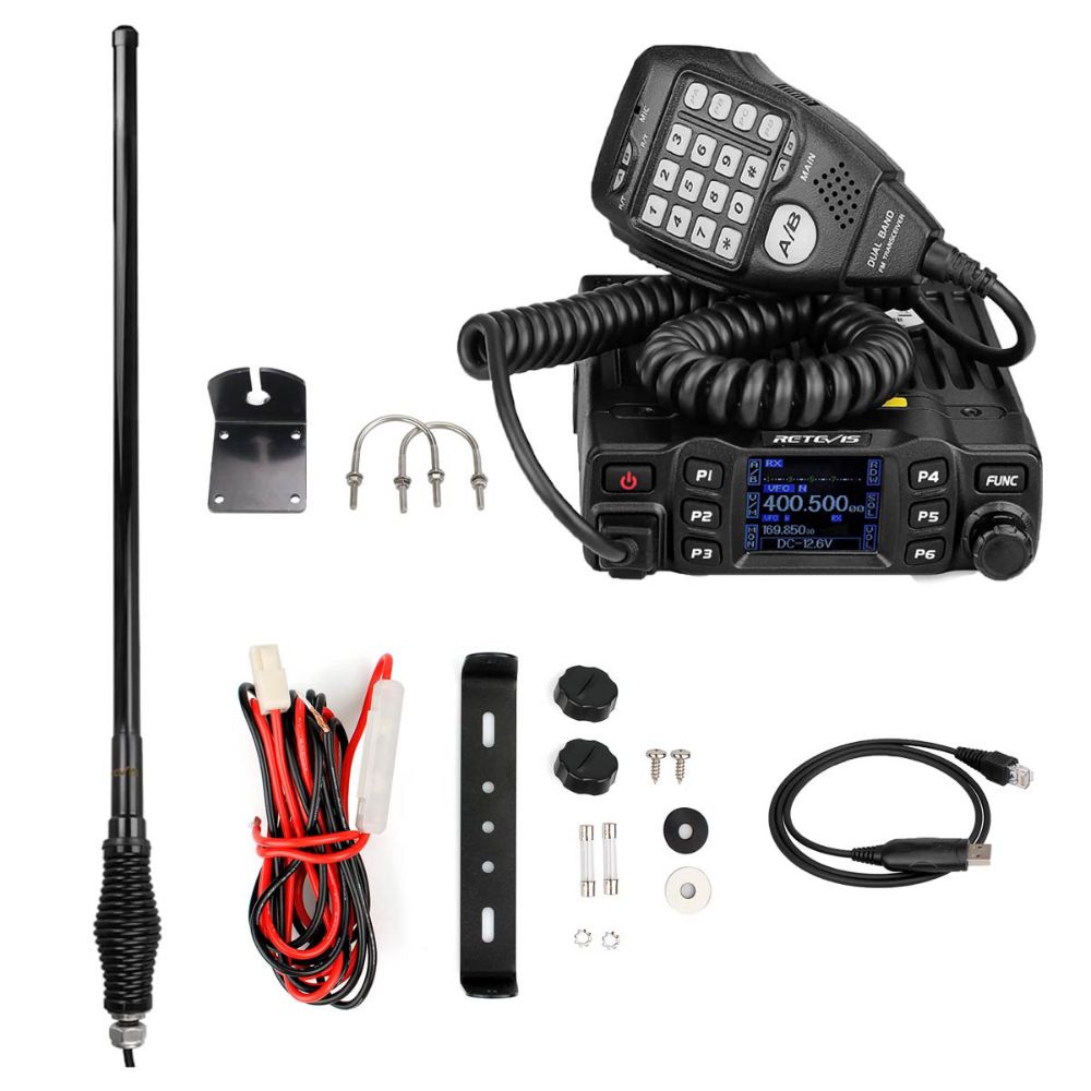 RT95 25W Dual Band Analog Mobile Radio With MR400 6.5dbi antenna