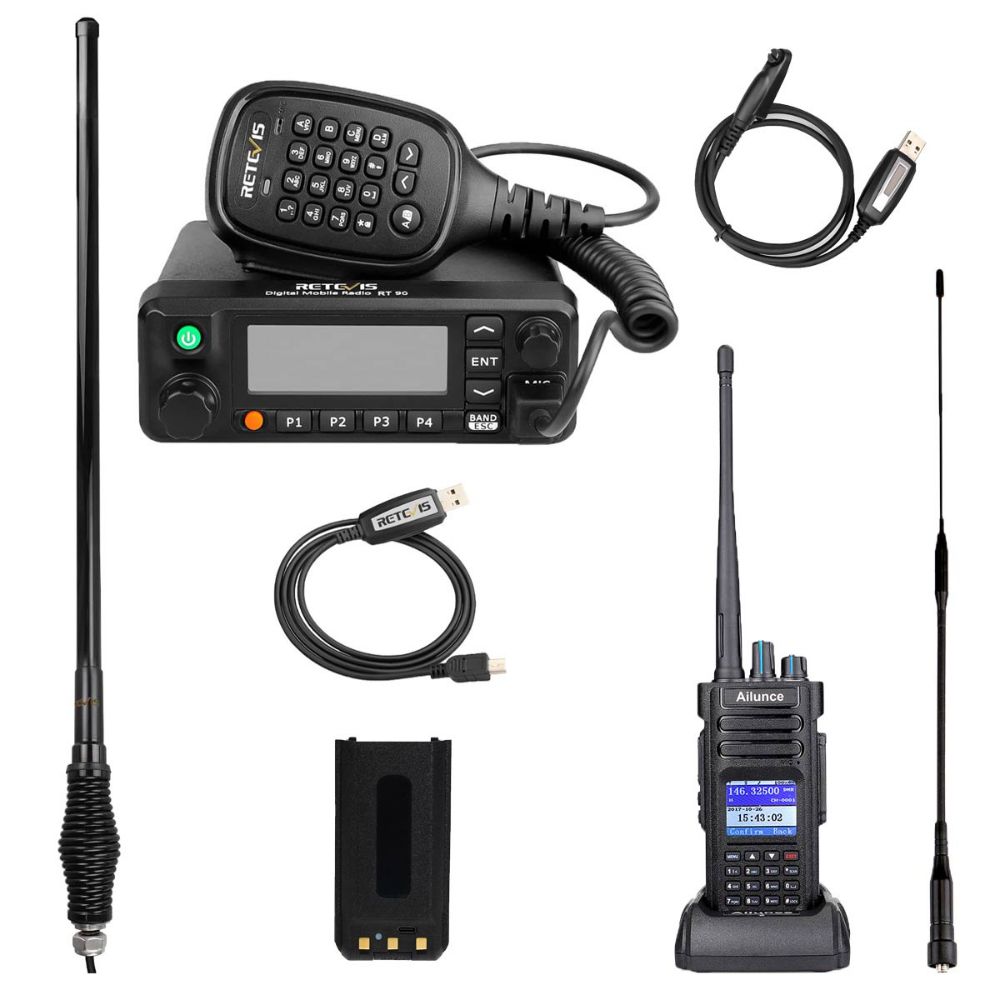 RT90 50W GPS DMR Radio With HD1-Adventure bundle