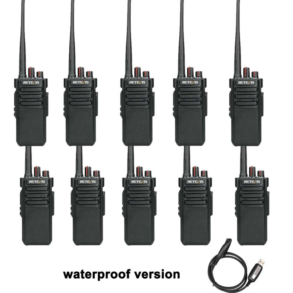 Waterproof version RT29 high power analog two way radio with program cable-10/20