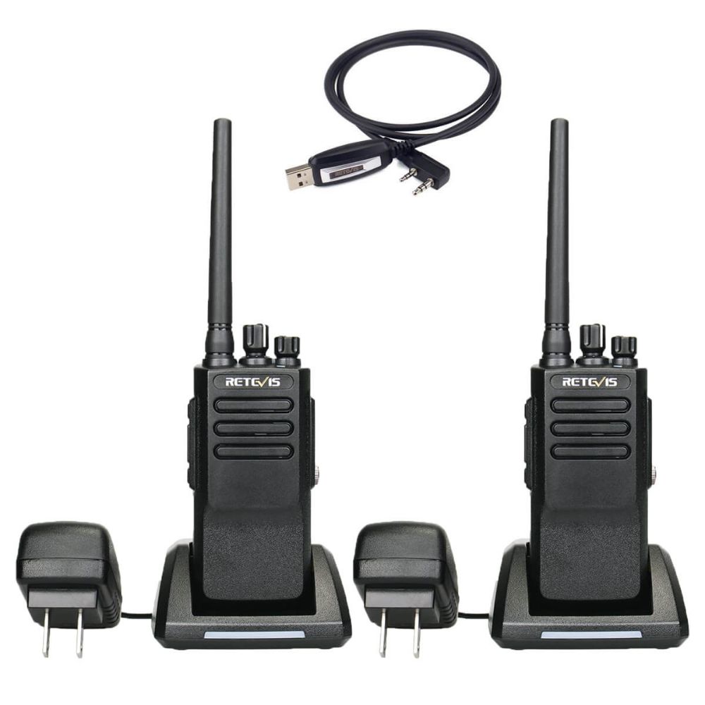 2PCS RT50 IP67 Waterproof DMR Walkie Talkie with Cable