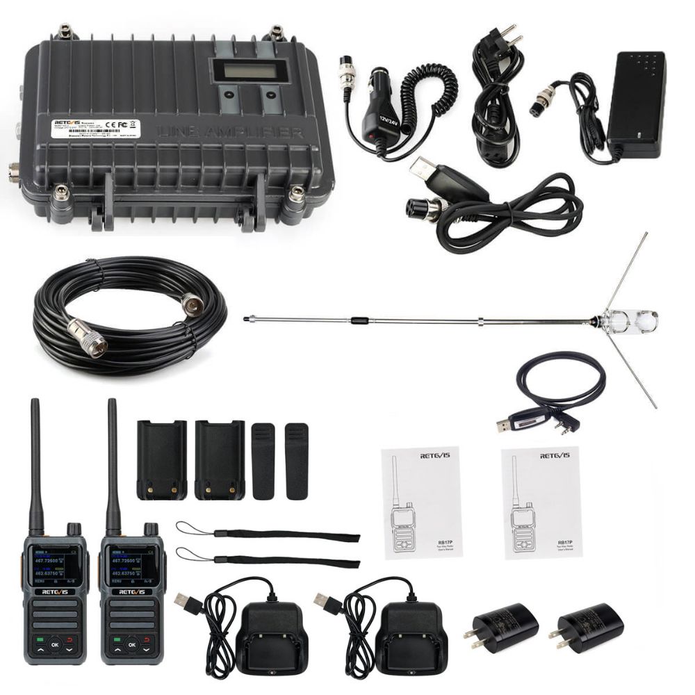 RT97 and RB17P Long Range GMRS Radio Bundle