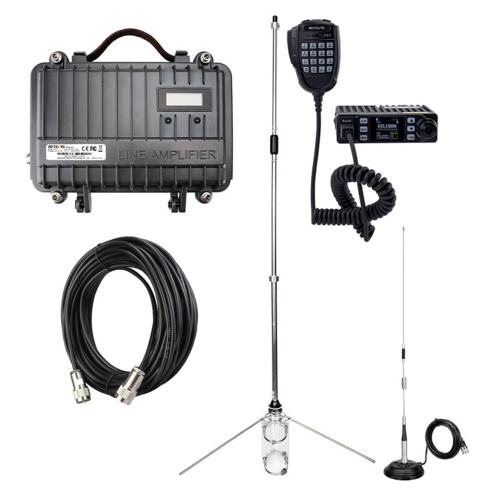 RT97 GMRS Repeater and RA25 GMRS Mobile Radio Bundle