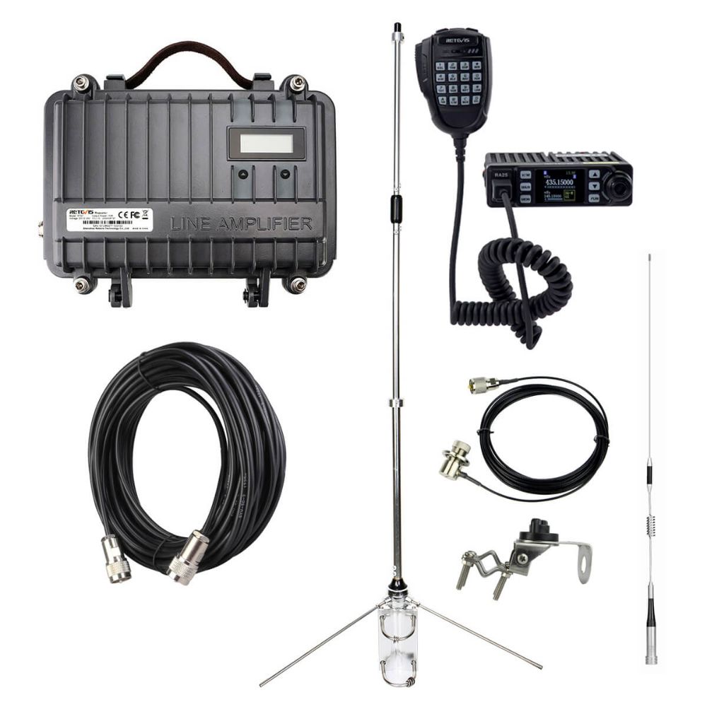 RT97 GMRS Repeater and RA25 GMRS Mobile Radio Bundle