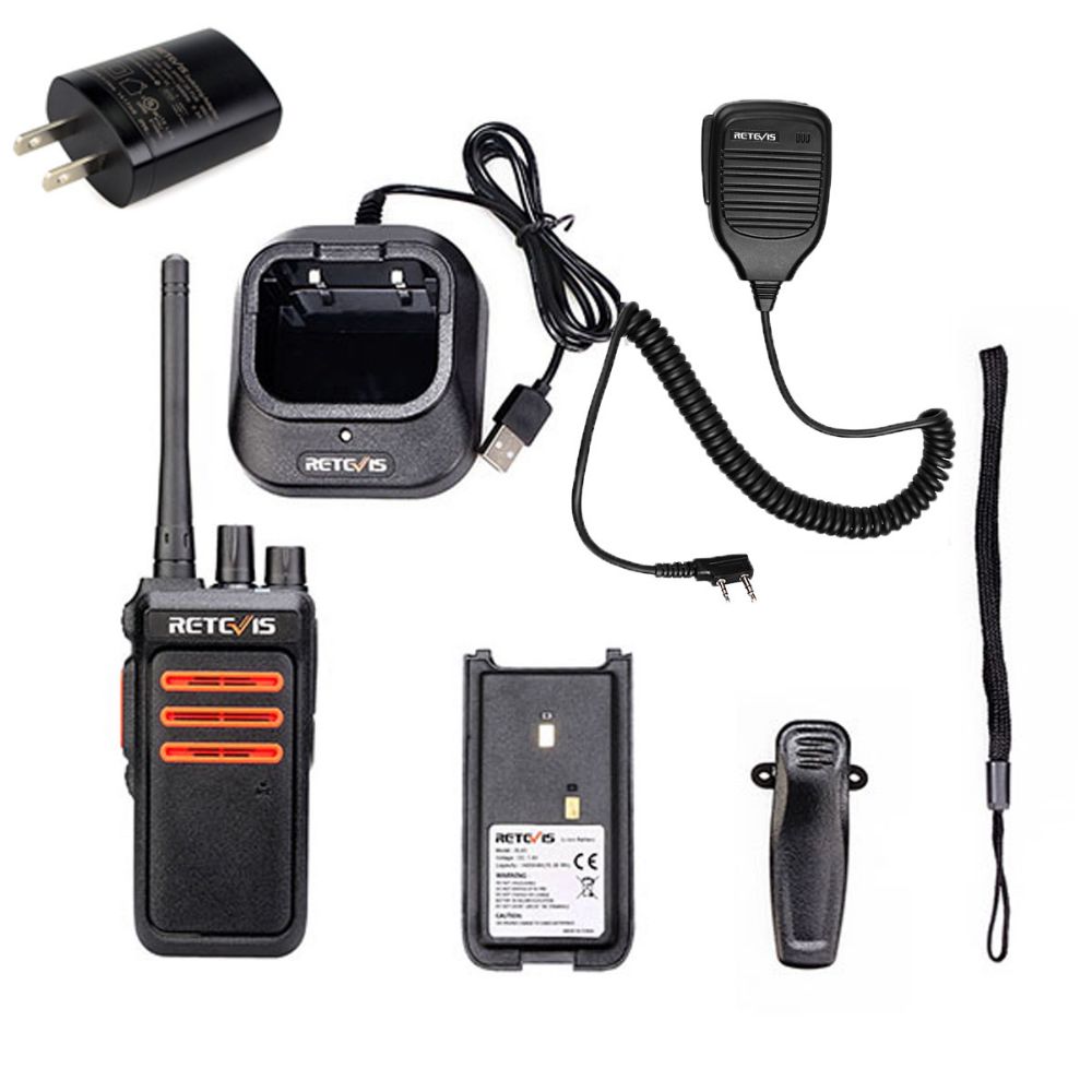RT76 GMRS Walkie Talkie with speaker Mic for Rancher