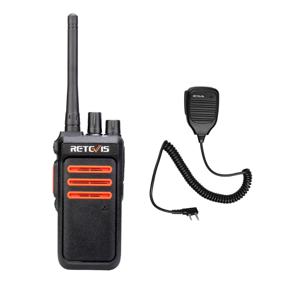 RT76 GMRS Walkie Talkie with speaker Mic for Rancher