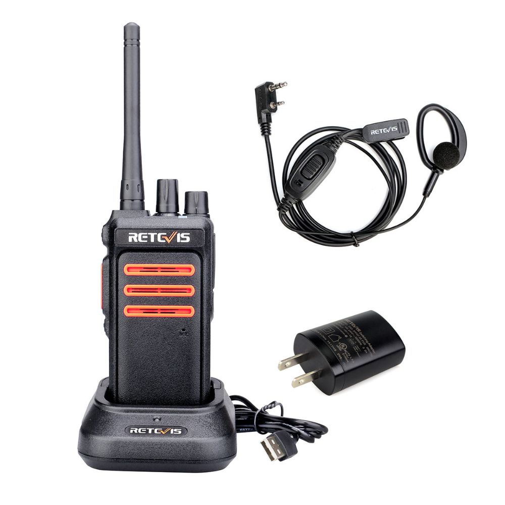 RT76 GMRS Walkie Talkie with Earpiece for Farmer