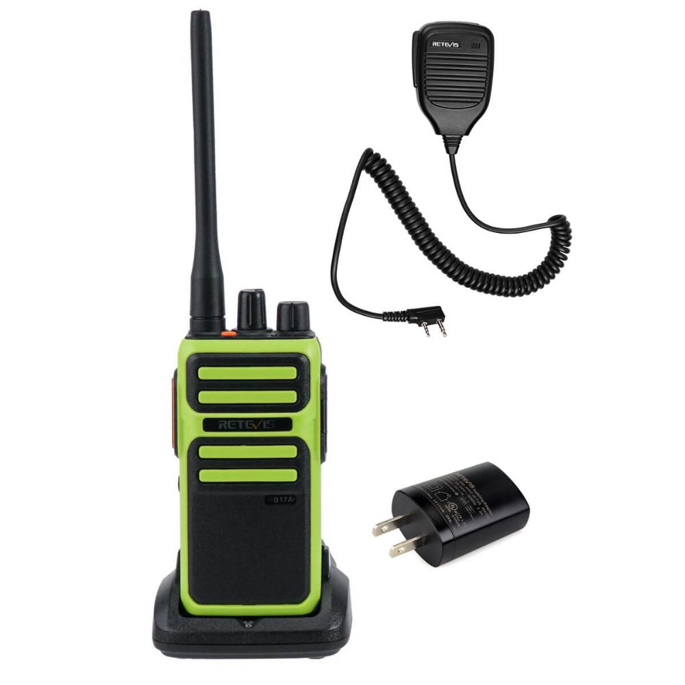 RB17A Long Range GMRS Walkie Talkie with Speaker Microphone
