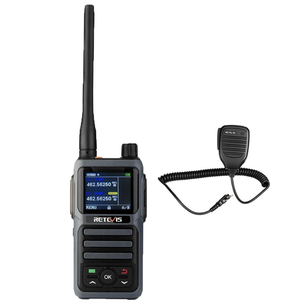 RB17P Simple GMRS Walkie Talkie and Speaker Microphone