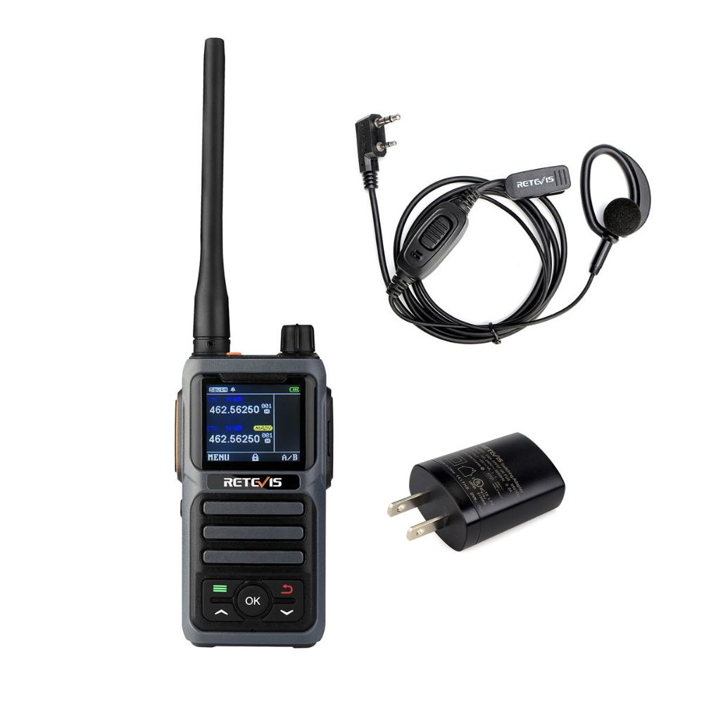 RB17P GMRS Walkie Talkie with earpiece