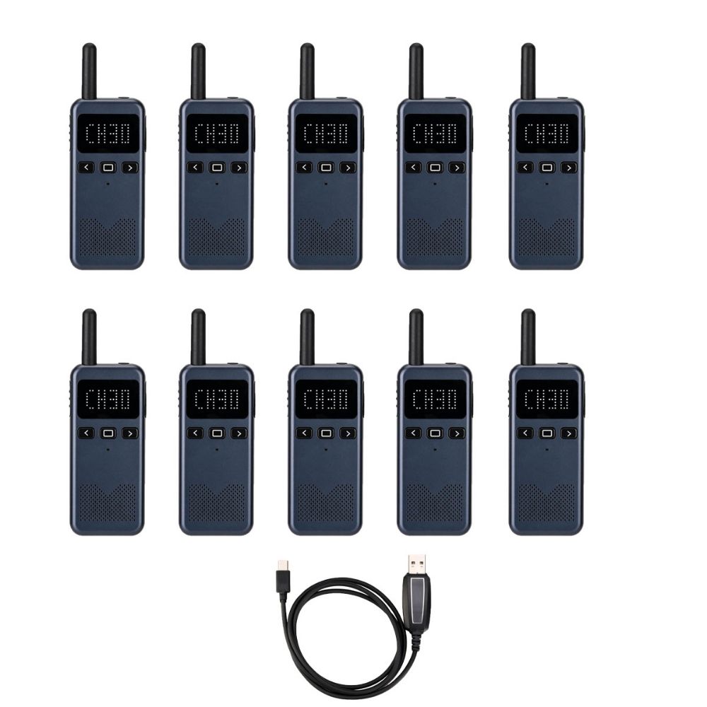 Ultra-thin RB19P <span class="search-result-highlight">NOAA</span> GMRS Walkie Talkie With program cable-10 pack-20 pack