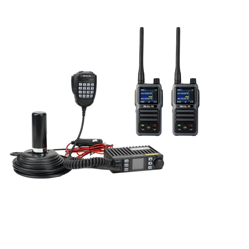 RA25 and RB17P Long Range Farm GMRS Radio Bundle