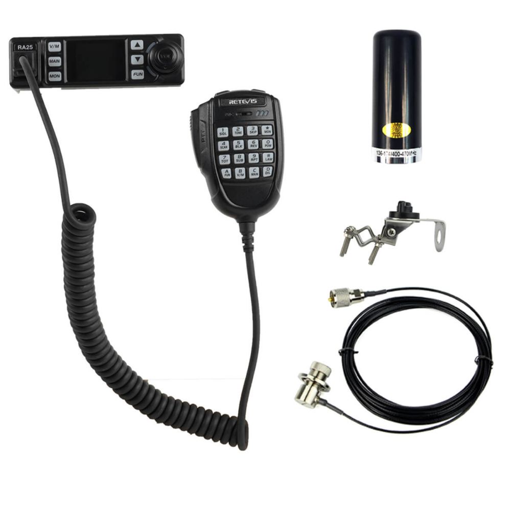 RA25 Compact Farm GMRS Mobile Radio Bundles