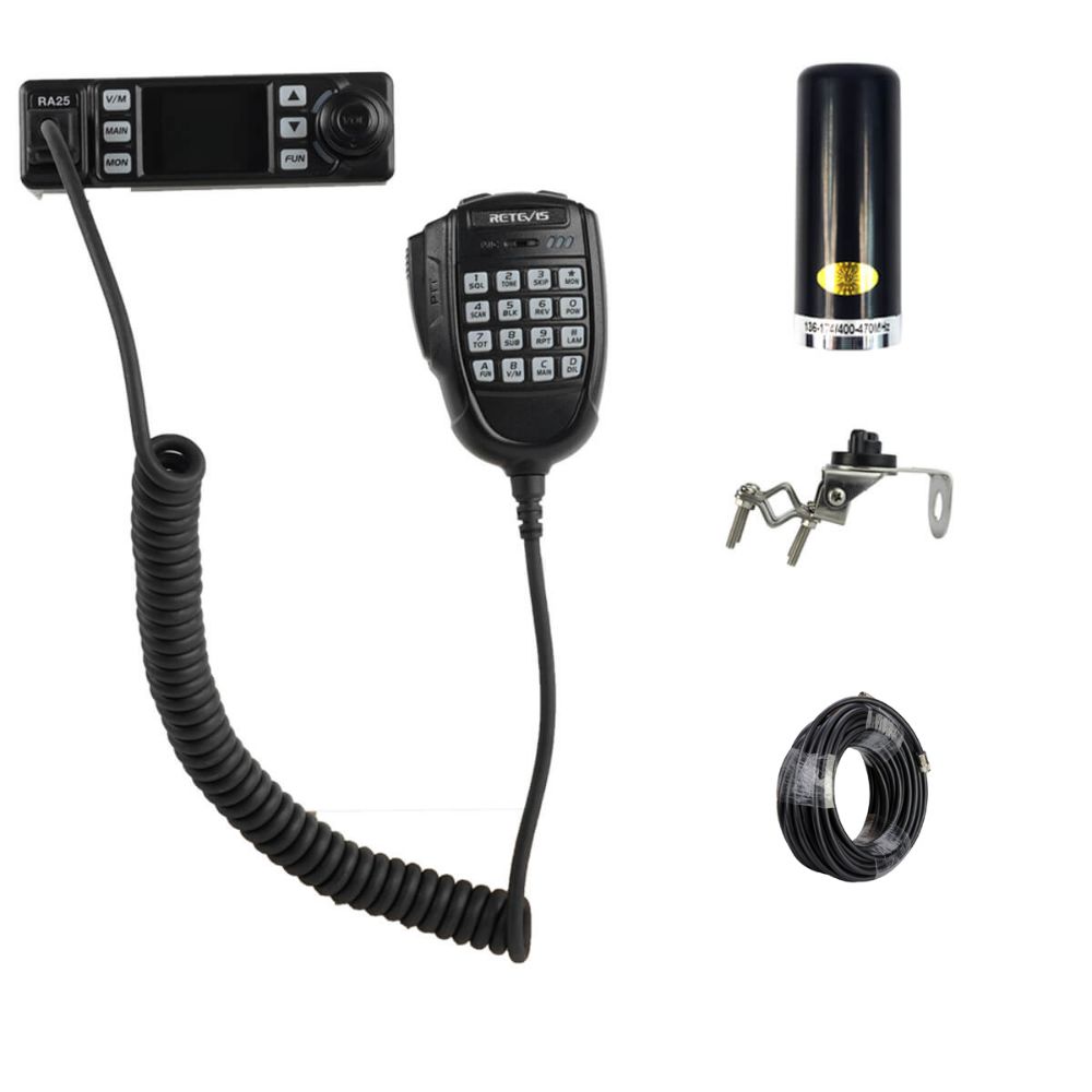 RA25 Compact Farm GMRS Mobile Radio Bundles