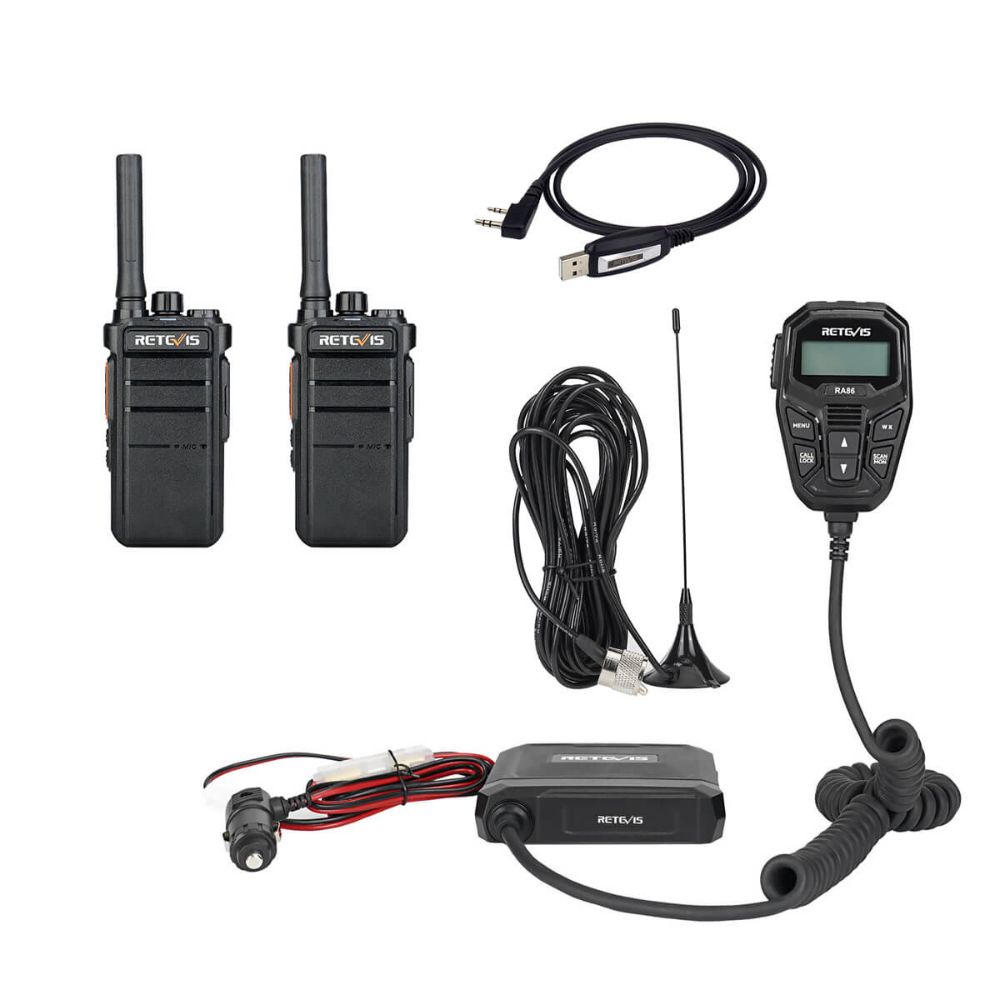 RA86 and RB26 Compact GMRS two way radio Bundle