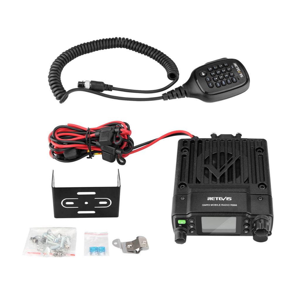 RB86 GMRS Mobile Radio with Magnet Mount Antenna