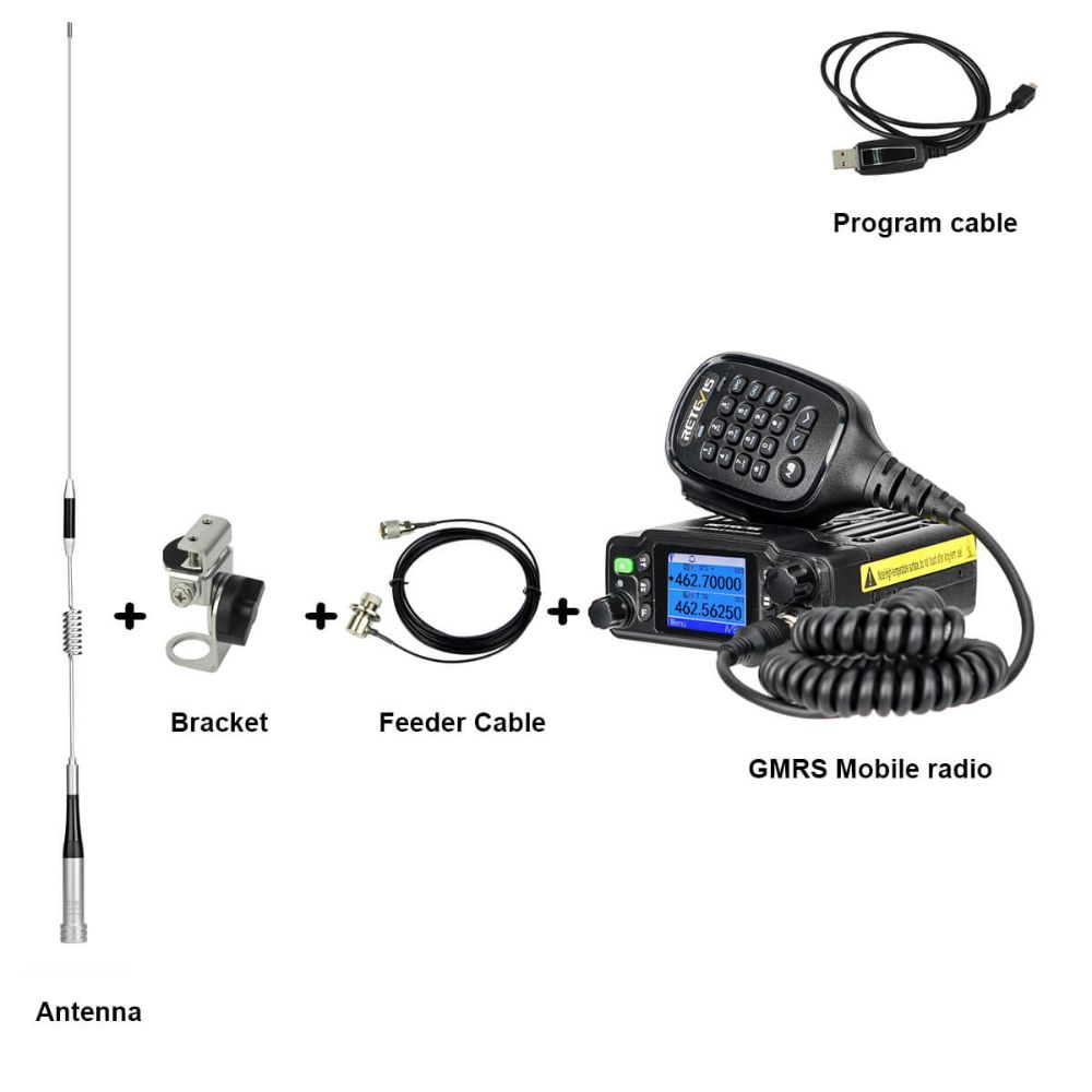 RB86 GMRS Mobile Car Radio Bundles For Off-Road