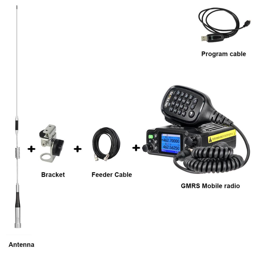 RB86 GMRS Mobile Car Radio Bundles For Off-Road