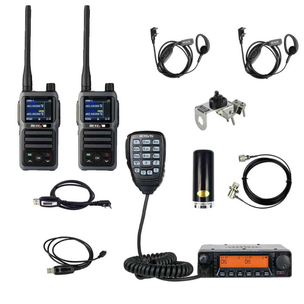 Long Range Communication Kit - RA87 and RB17P Farm GMRS Radio Bundle