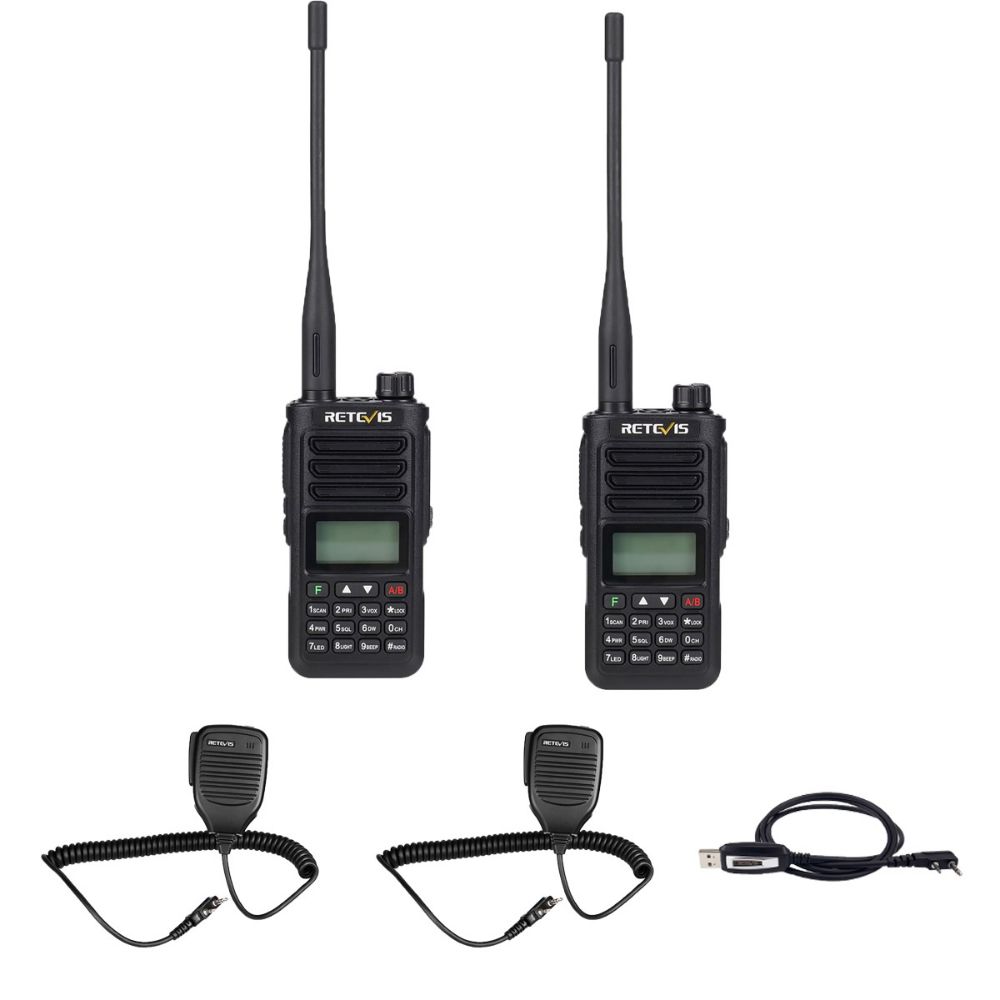 RA89 10W Analog Walkie Talkie With Microphone-2 pack