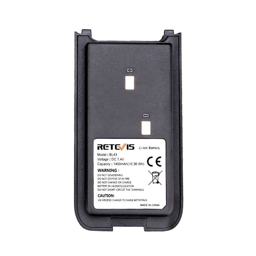 1400mAh Battery for RT43 RT76 RT76P RT10 Radio