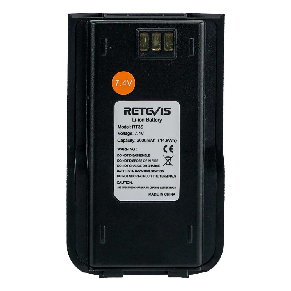 2000mAh Battery for Retevis RT3S Radio