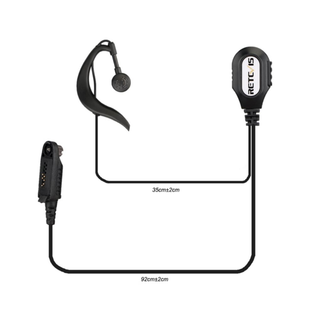 G-Shape Ear Hook Earpiece for RT82 Radio