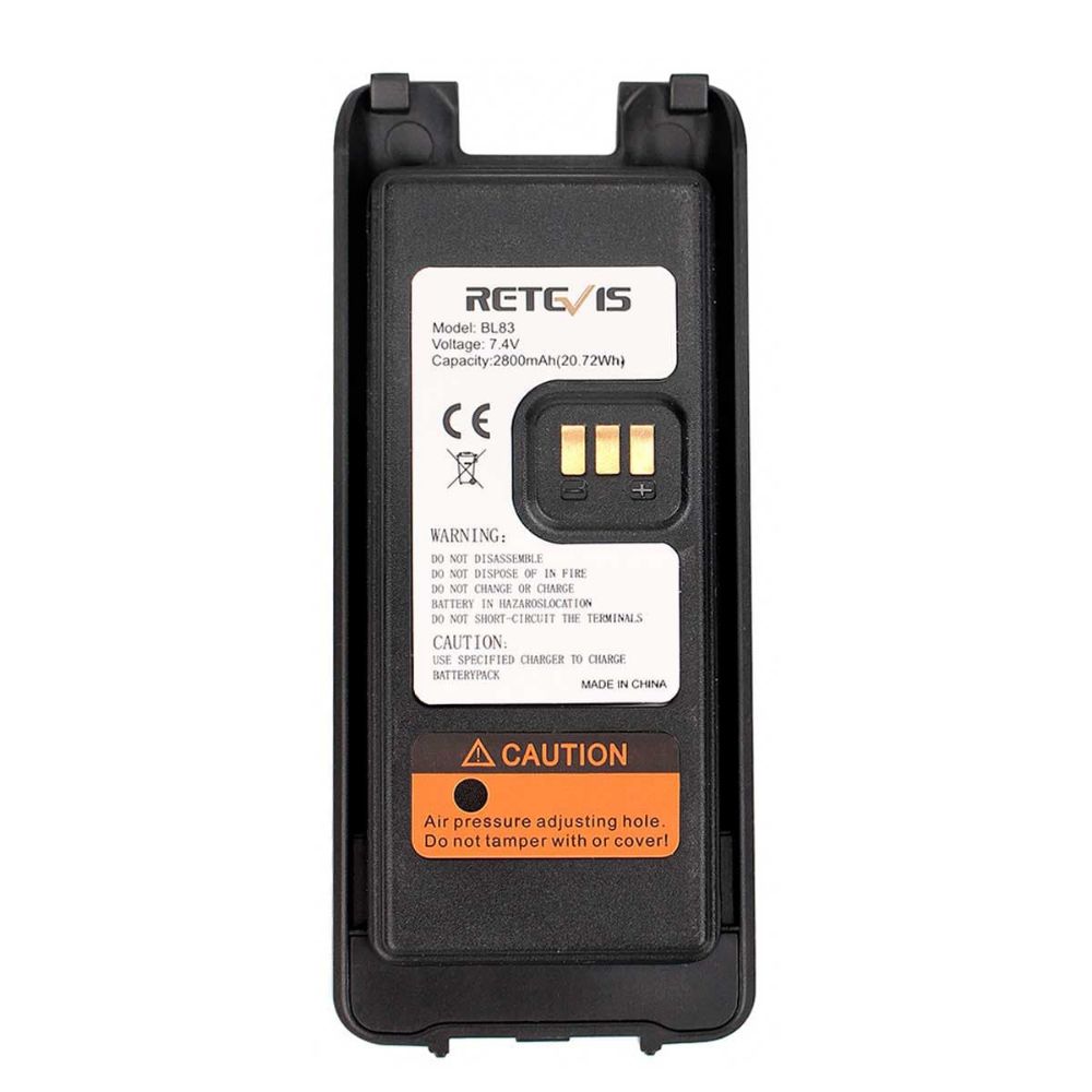 2800mAh Battery for Retevis RT83 Radio