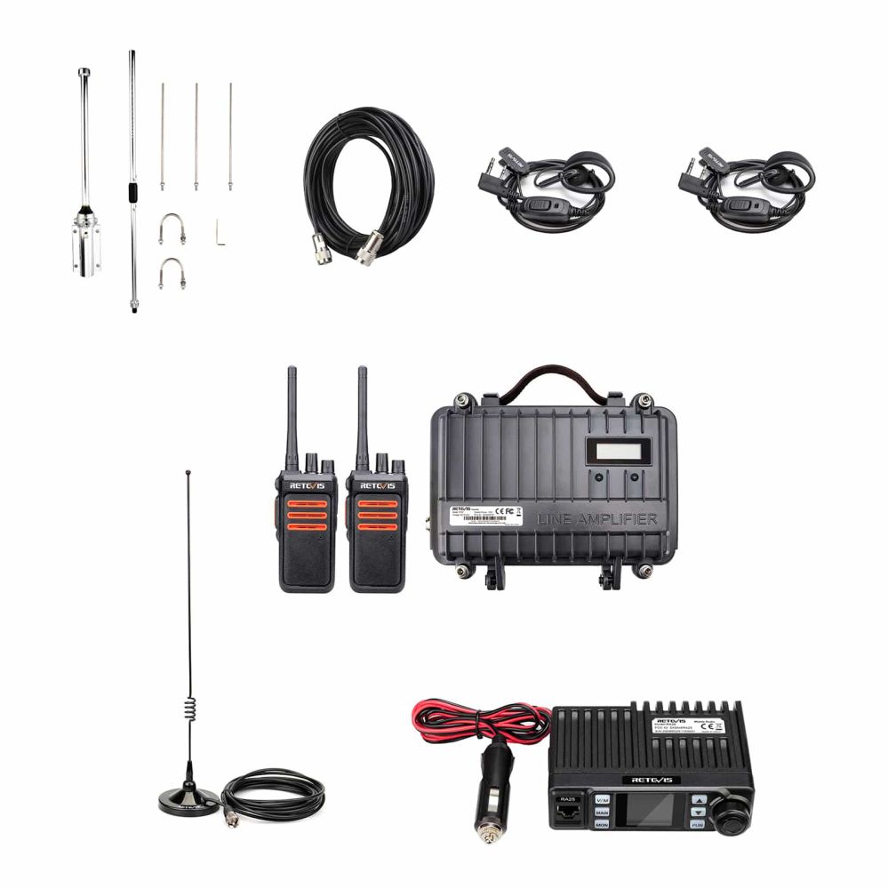 RT97 Long Range GMRS Farm Radio Commmunication Kit