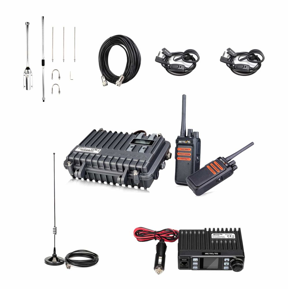 RT97 Long Range GMRS Farm Radio Commmunication Kit