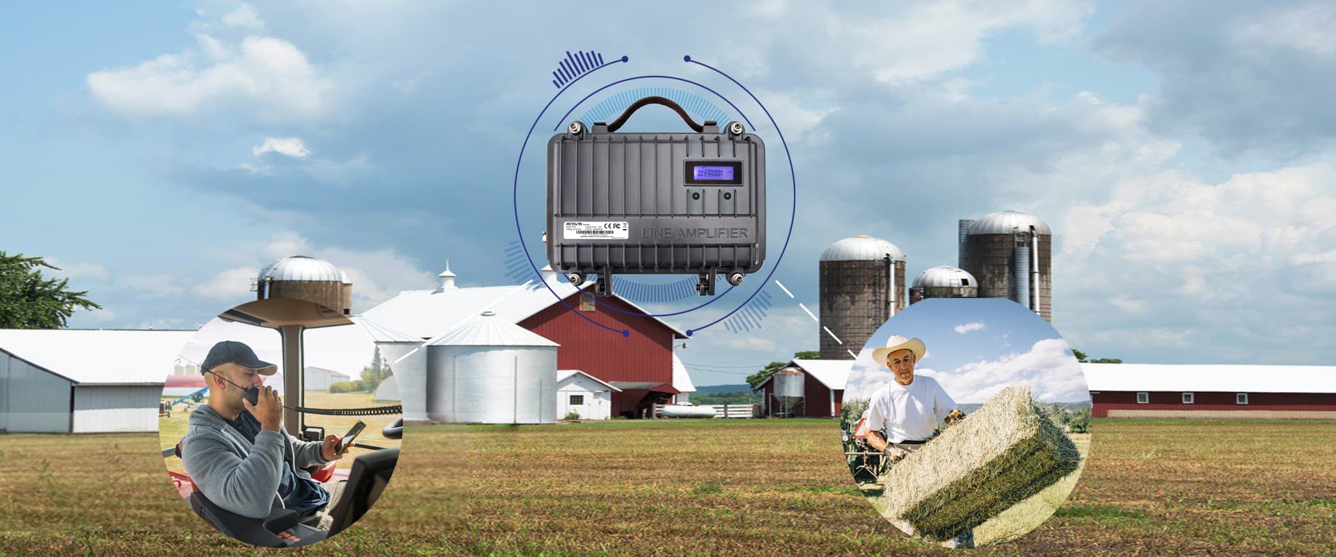 GMRS Mobile Radio for Farm Tractors, combines, UTV, semi-trucks and pickup Trucks
