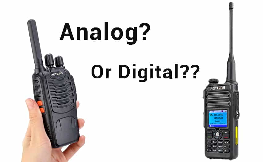 What is the difference between digital walkie-talkie and analog walkie-talkie?