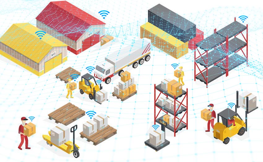 How to achieve the radio communication between two warehouses?