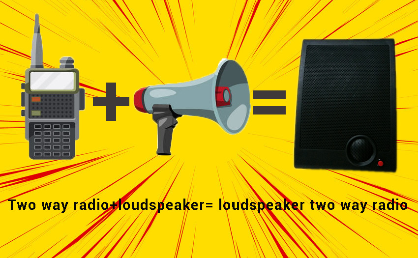 A louder radio solution-loudspeaker two way radio