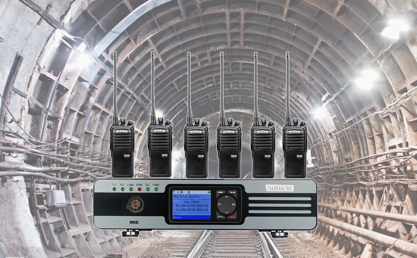 Single frequency digital radio solution for Tunnel construction