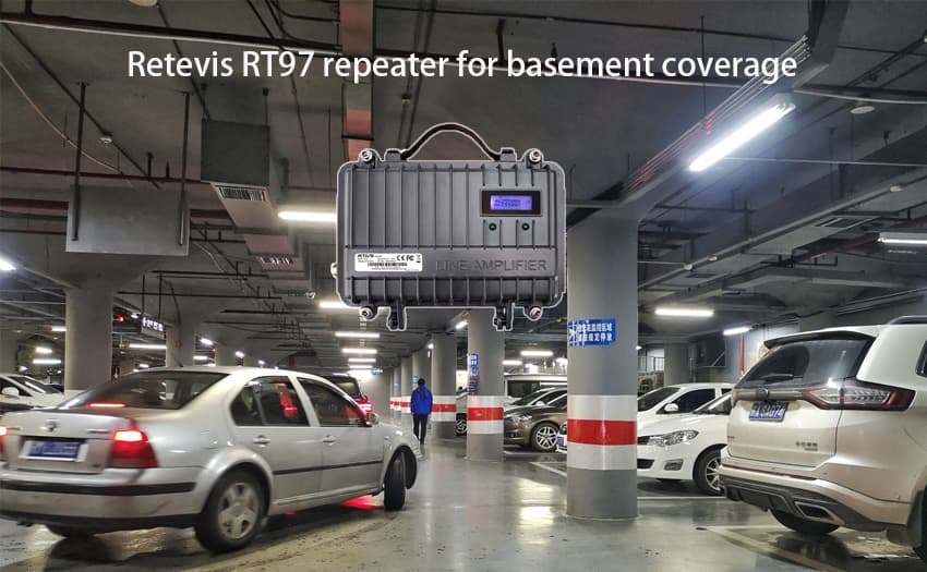 Retevis RT97 mini repeater use for basement coverage