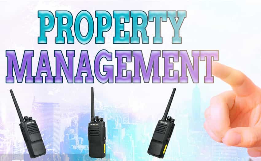 Retevis RT50 DMR Radio use in property management