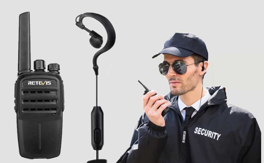 Retevis RT40 DMR handheld two way radio use in Security