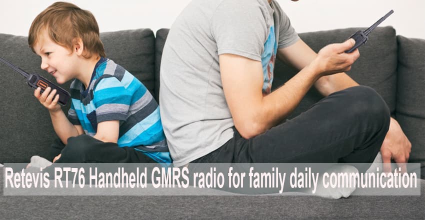 Retevis RT76 Handheld GMRS radio for family daily communication