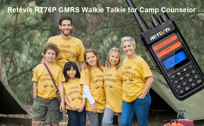 Retevis RT76P GMRS Walkie Talkie for Camp Counselor