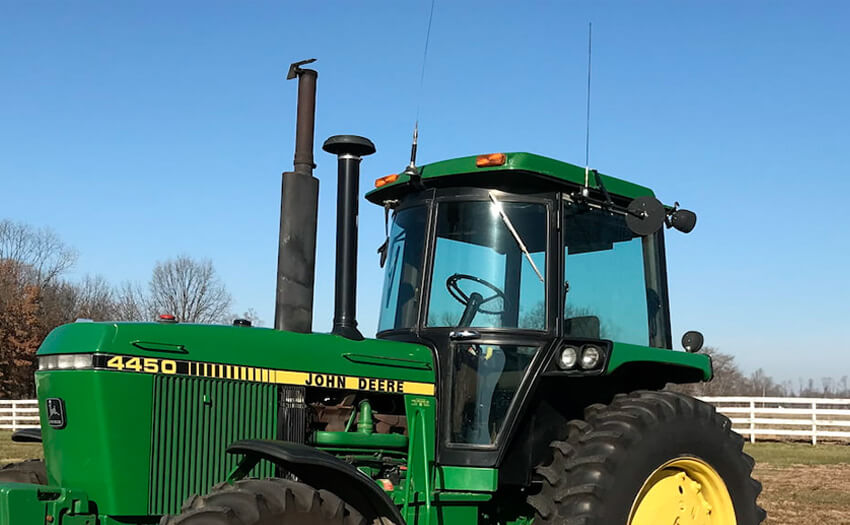 Install Retevis RB86 GMRS Mobile radio on John Deere 4450 for planting and Harvest Season