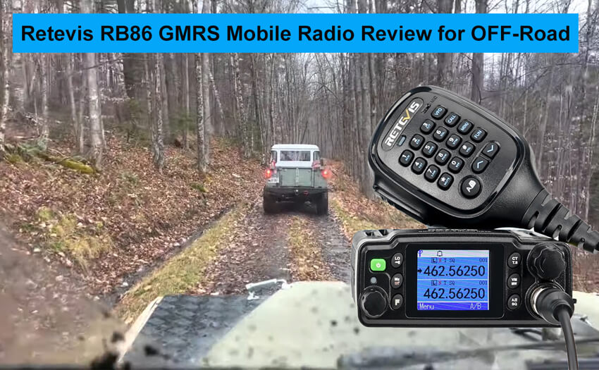 First Look of Retevis RB86 GMRS Mobile Radio for 4x4 Trucks Off Road