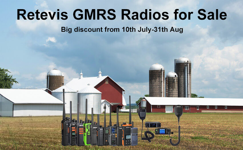 Retevis GMRS Radios for sale in Big discount in July-Augest 2022