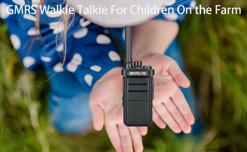 Use Retevis RB26 GMRS Walkie Talkie to gives your children a safe freedom on the farm