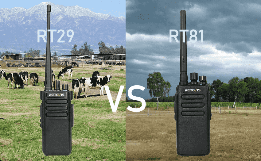 Compare Retevis RT29 vs Retevis RT81